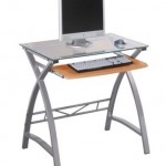 Aura Z-Line Glass and Metal Desk