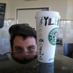 artsy coffeee cup