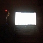 desk at night