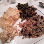 Finished Macadamia Crusted Halibut