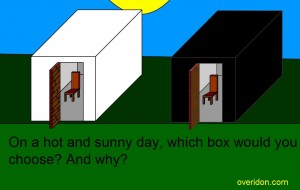 On a hot and sunny day, which cube would you choose? And why? 